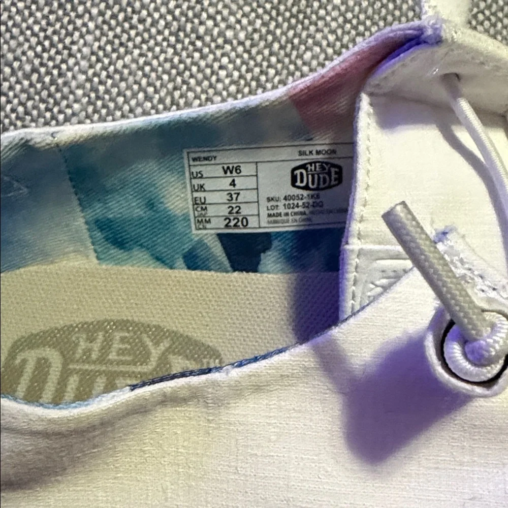 Hey Dude White Slip-On Canvas Sneakers - Picture 4 of 4